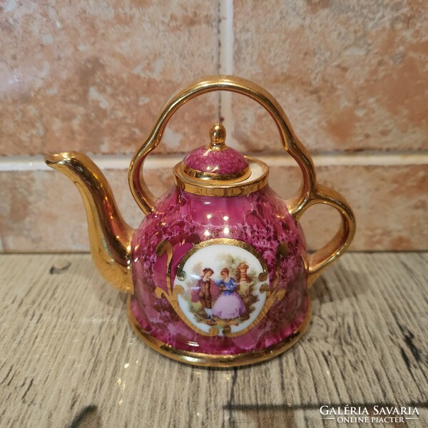 Limoges porcelán tea kiöntő