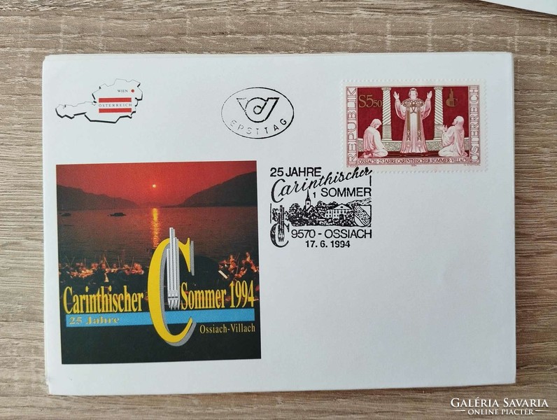 Envelopes with first-day stamps, 10 in one