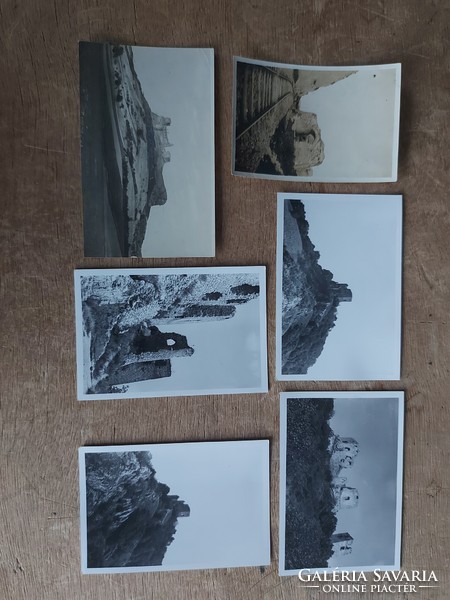 Old photos after 1940. 6 photos showing castle ruins in one! - 568