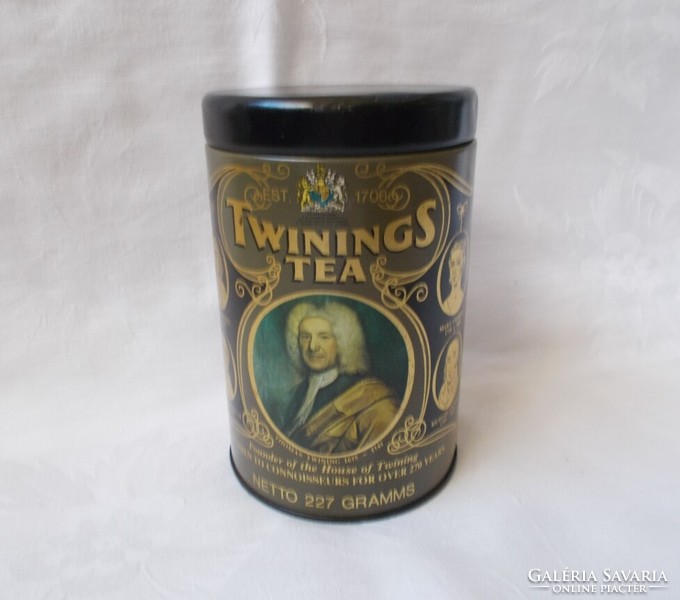 English tea metal storage box (twinings tea)