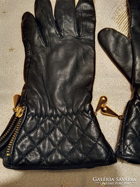 Elegant new Roeckl leather gloves, size 7.5.