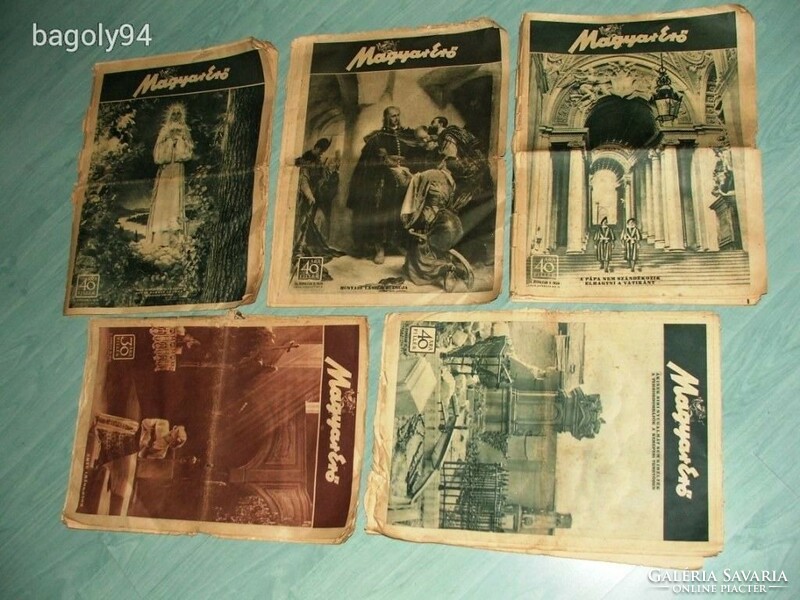 Five issues of the Magyar széro weekly magazine 1943-1944 - ii. World War - lots of photos