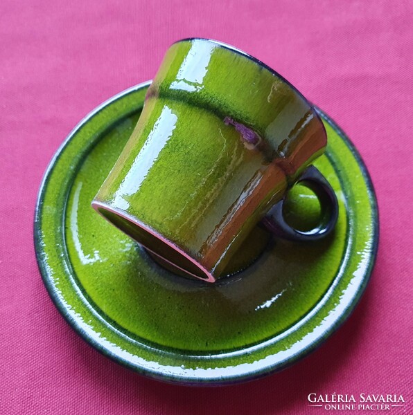 Ceramic coffee tea cup and saucer set