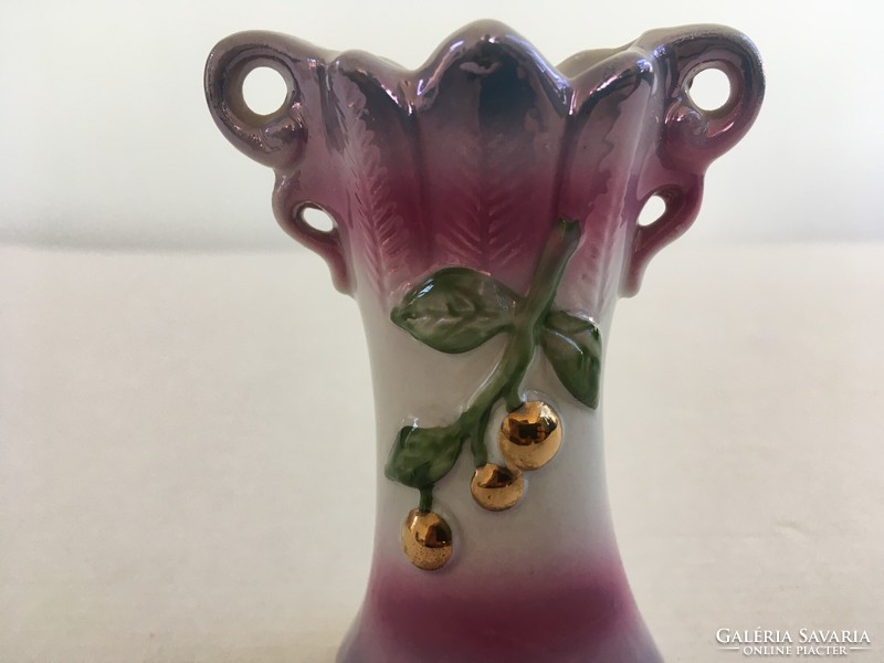 Régi, vintage Bavaria mini porcelán váza