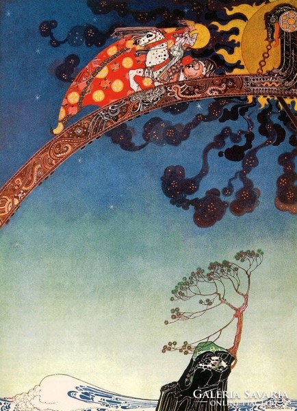 Northern folktale art nouveau illustration reprint print 1914 Nielsen East of the Sun, West of the Moon