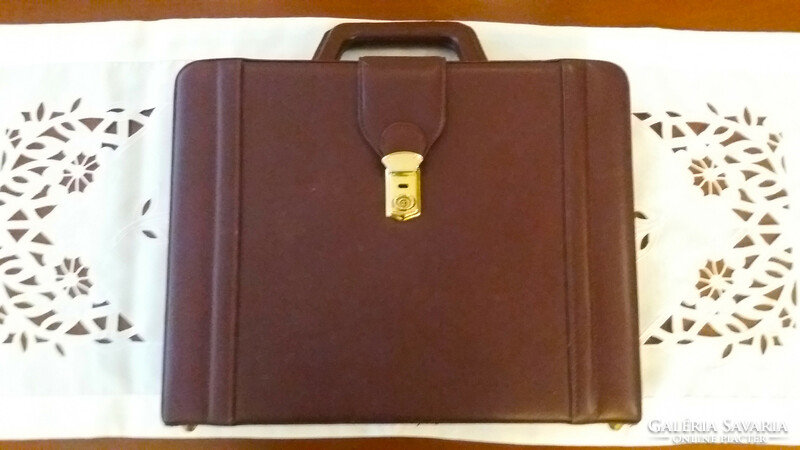 Women's leather briefcase, new