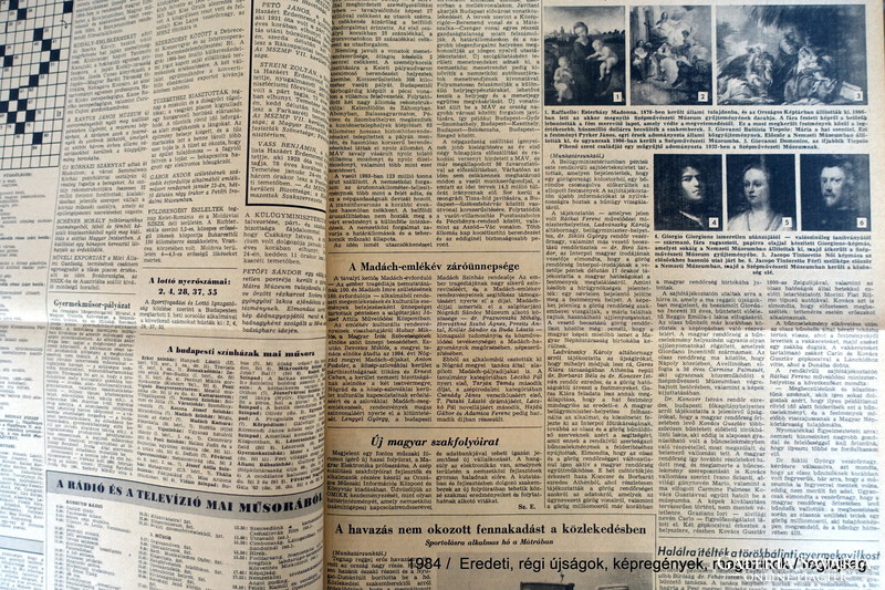 1984 January 4 / people's freedom / birthday :-) original, old newspaper no.: 26388