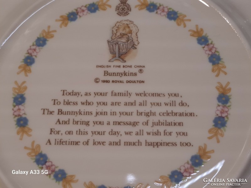 Royal doulton English children's china tableware bunnykins 1984 bunny plates mugs
