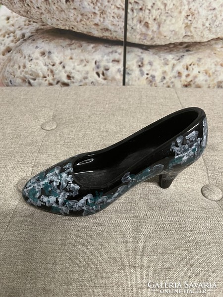 Painted - glazed ceramic high heels a63