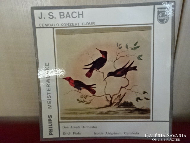 Philips single, j.S. Bach Harpsichord Concerto in D major. Jokai.