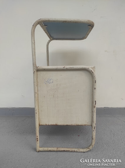 Antik retró kórházi bútor vas szekrény kórterem orvos kórház berendezés egészeségügy 5867