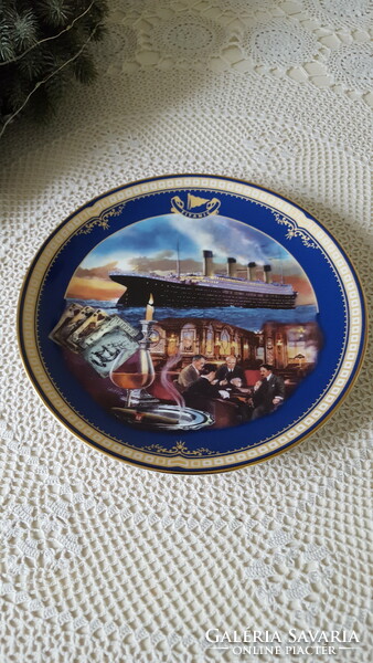 Titanic,"A dohányzó szoba"dekoratív limitált porcelán gyűjtői tányér