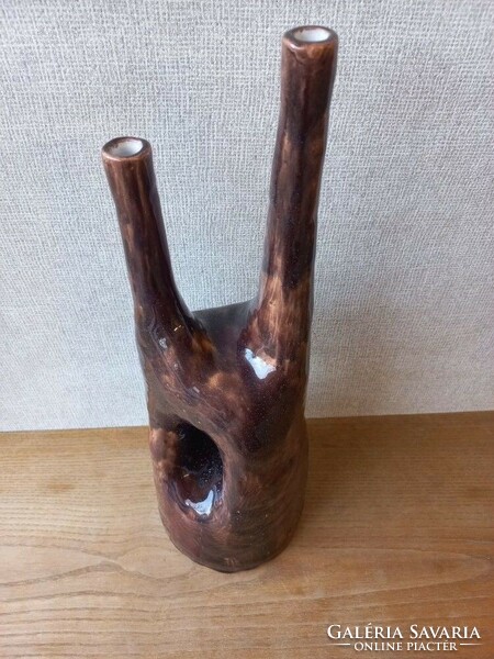 Retro ceramic vase by György Gyarmathy - rarity