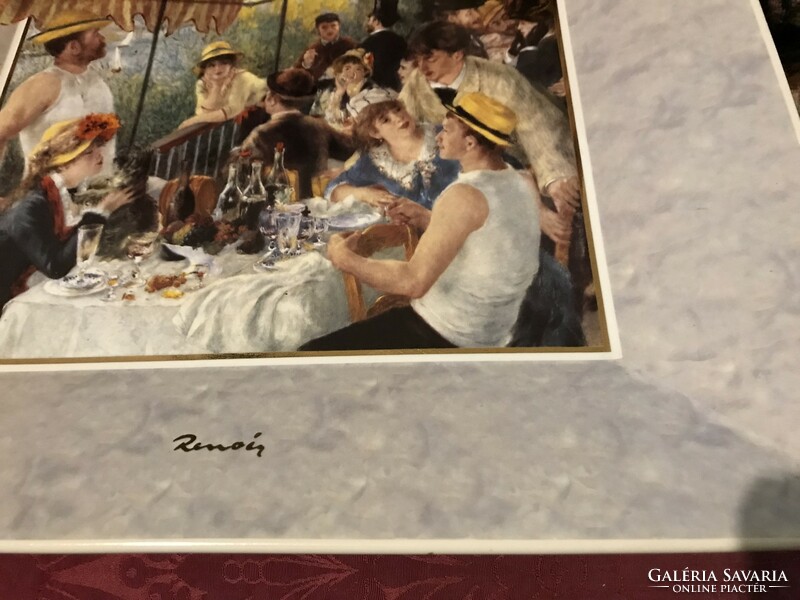 Goebel Artist Orbis porcelán  kollekció Renoir  :Petit Déjeuner des Canotier No: 1000/ 0068!!