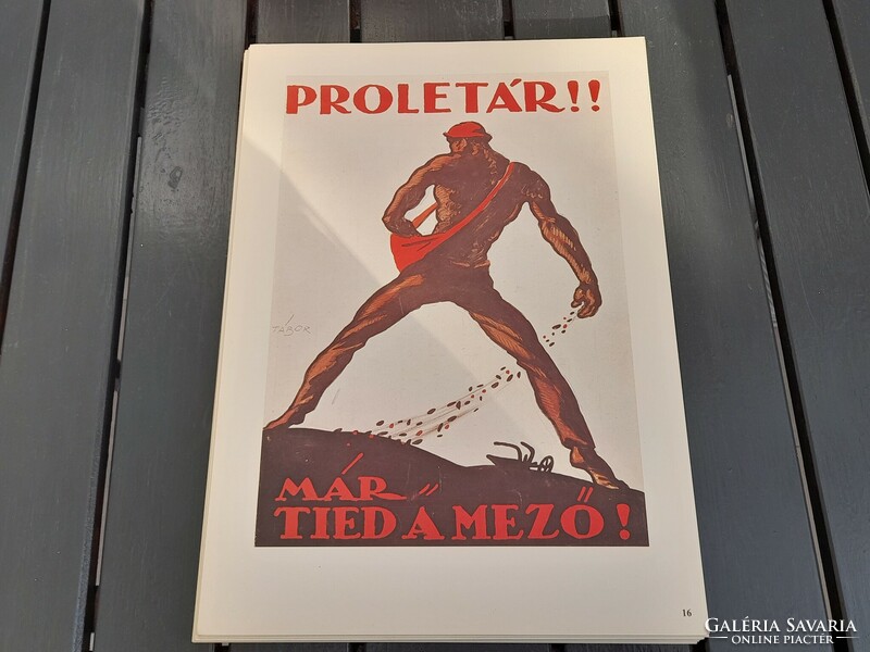 1,-Ft Szovjet soviet kommunista tanácsköztársaság mozgalmi plakát offset 15.