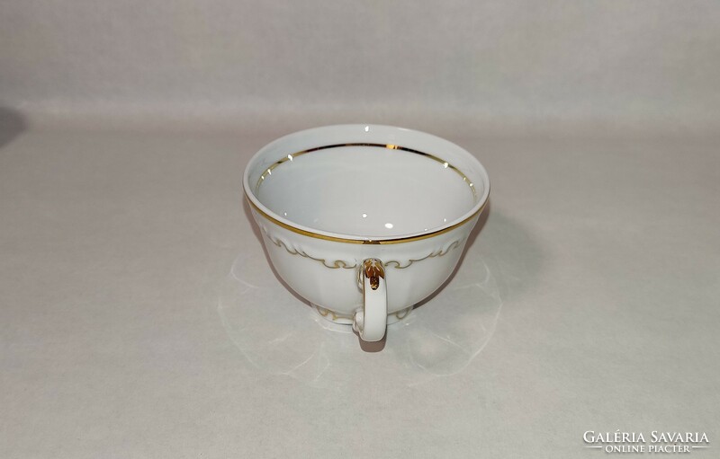 Rarity all together, Zsolnay stafír 24 carat feathered gold coffee cup and base 12 parts