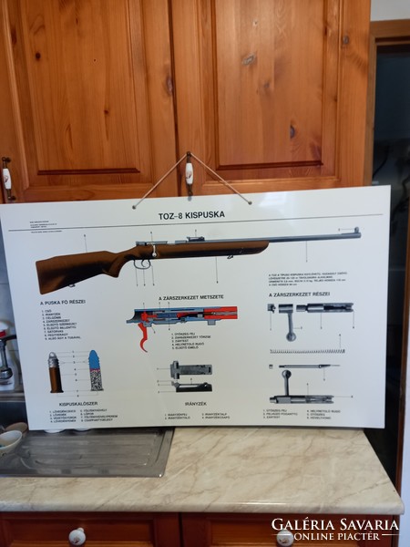From 1970 toz-8 small rifle plastic tableau! 100cm x 65cm!