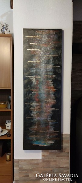 KarTü Art - Possibility / Lehetőség 140*45 cm absztrakt festmény
