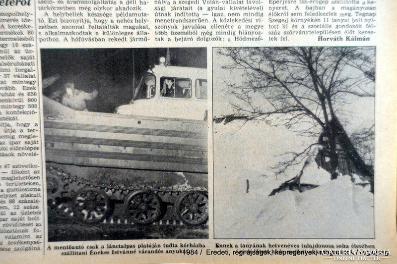 1984 January 12 / people's freedom / birthday :-) original, old newspaper no.: 26395