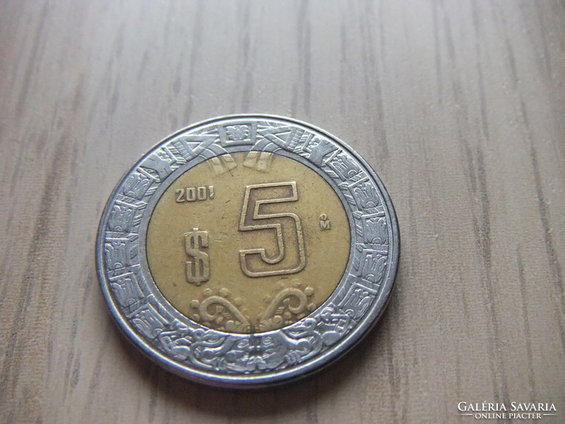 5 Peso 2001  Mexikó