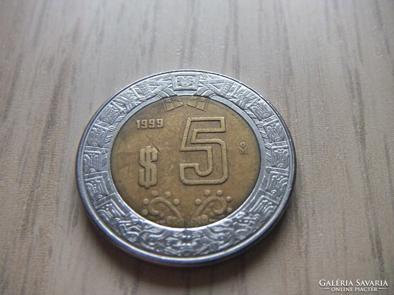 5 Pesos 1999 Mexico