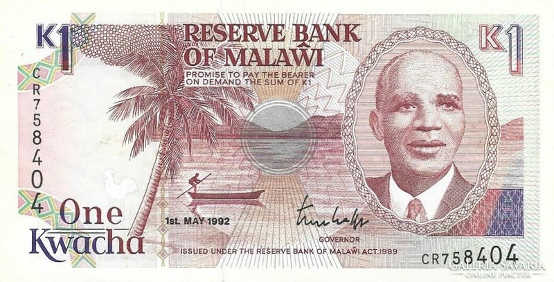 1 Kwacha 1992 Malawi beautiful