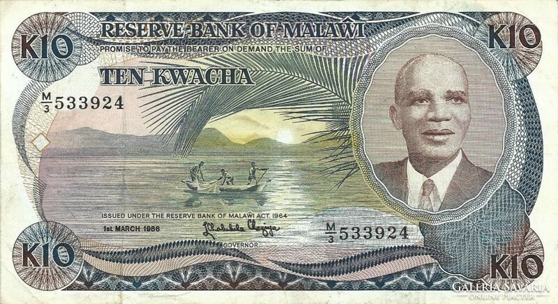 10 kwacha 1986 Malawi