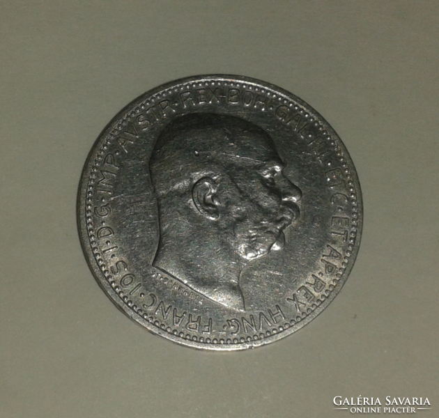 József Ferenc silver 1 crown 1915