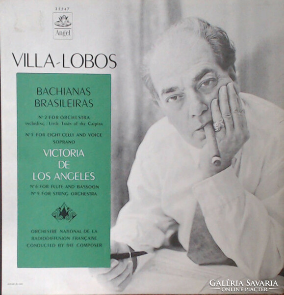 Villa-Lobos,De Los Angeles, - Bachianas Brasileiras, Nos. 2, 5, 6, & 9 (LP, Mono)
