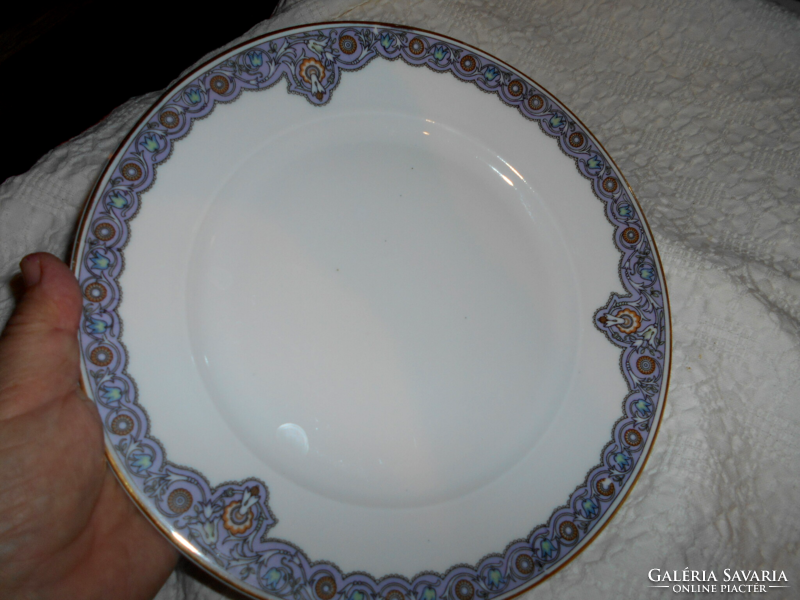 Antik Haas & Czjzek Schlaggenwald porcelán   tányér 24,5 cm