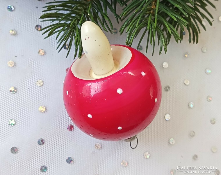 Régi gomba karácsonyfa dísz 7-5cm