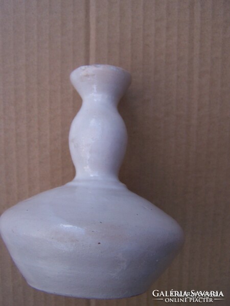 Retro váza 1960 körül  korongon formált érdekes forma alkalmi áron korongon formált mázas kerámia. j