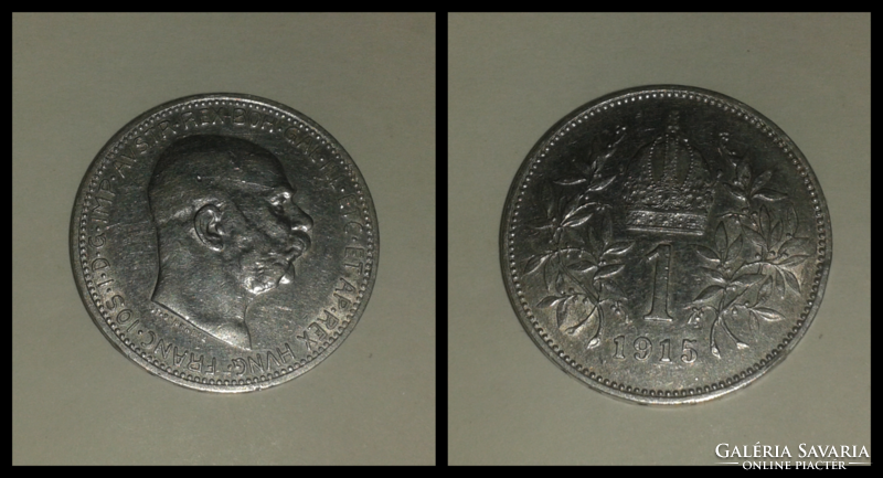 Ferenc József ezüst 1 koronás 1915