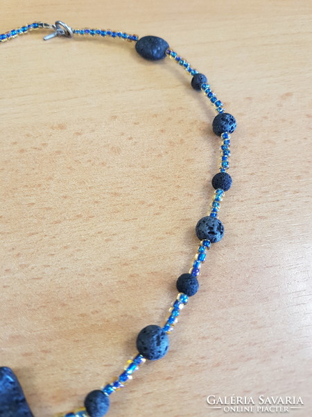 New lava stone necklace