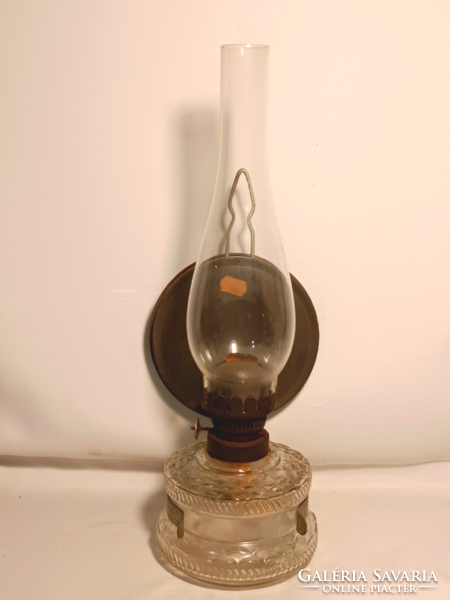 Wall glass kerosene lamp