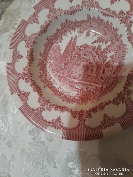 Angol pink tányér 24 cm