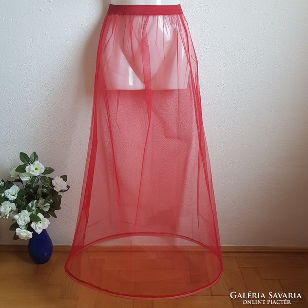 New, custom-made red 1-ring petticoat, tire, step reliever