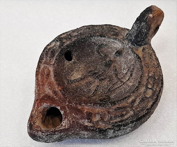 Replica (fake) Roman earthenware oil lamp