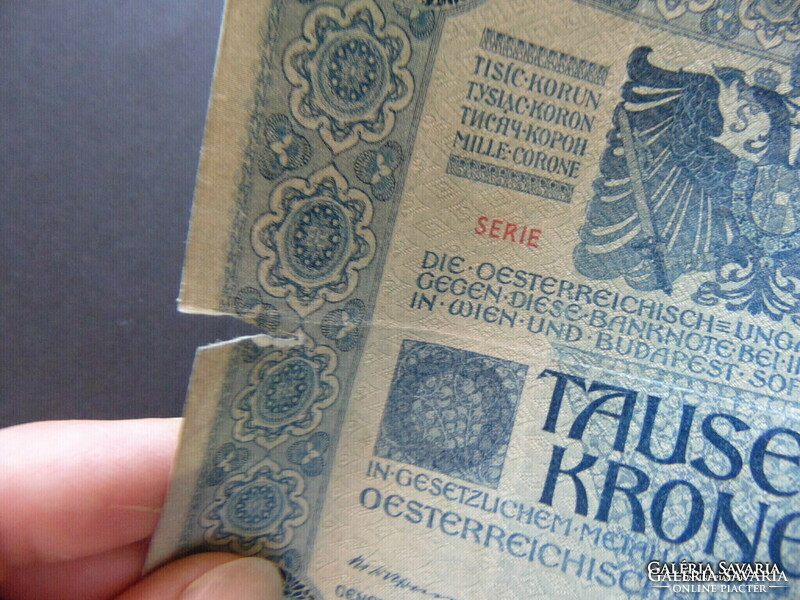 1000 korona 1902 Szerd-Szlovén-Horvát bélyeg + Bélyegzés ! RR 01