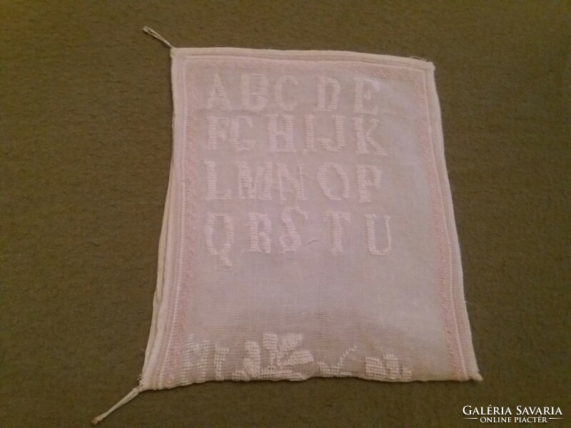 Abc embroidery from 1905