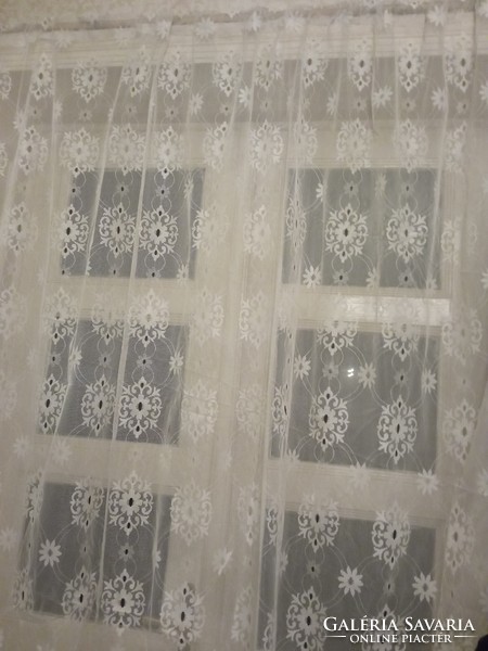 Huge vintage lace curtain