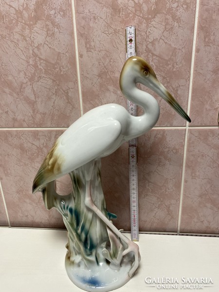 Stork large porcelain