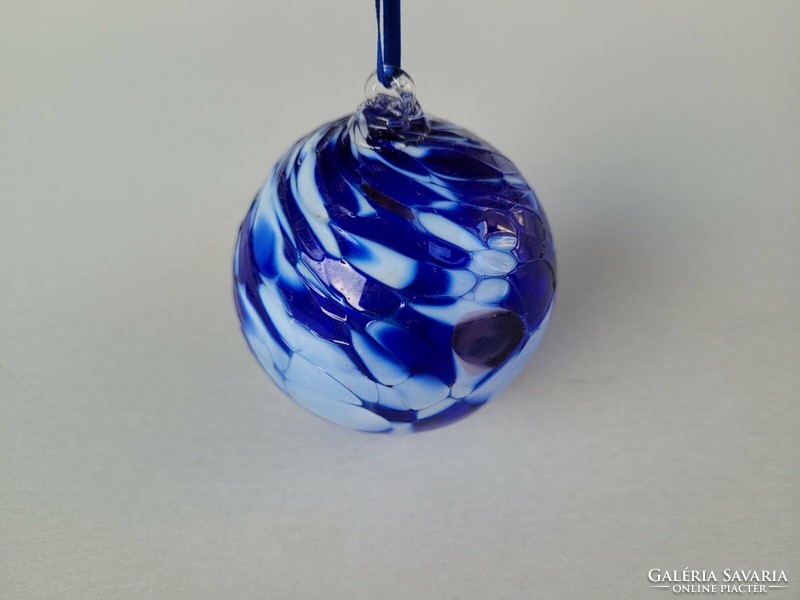 Old glass sphere joska desing silberberg kristall Bavarian ornament retro Christmas tree decoration