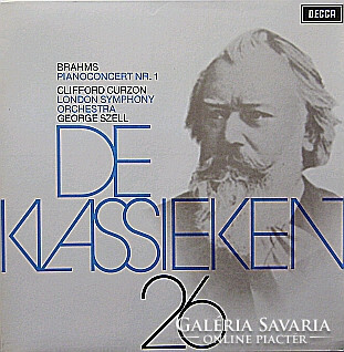 Brahms - London Symphony Orch,Curzon,Szell - De Klassieken 26 - Pianoconcert Nr. 1 (LP, Album)
