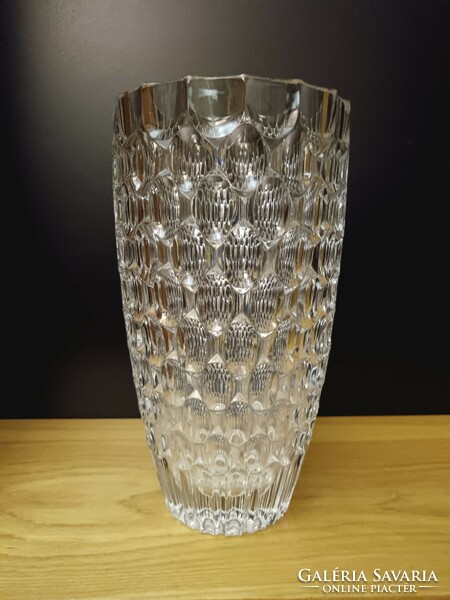 Jirí  Repásek cseh kristály váza üvegváza sklo