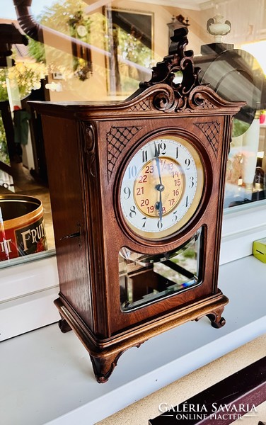 Rare Viennese Baroque table/mantel clock