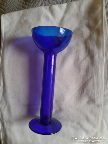 Kék  kobalt pohar. 24 cm  gyönyörű