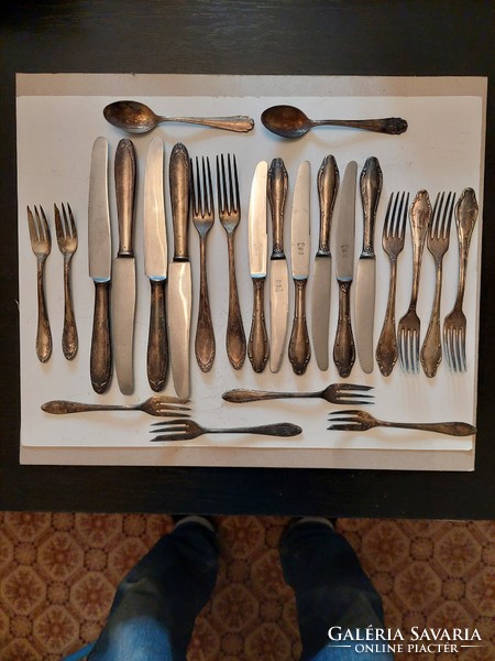 Silver-plated cutlery 24 pcs