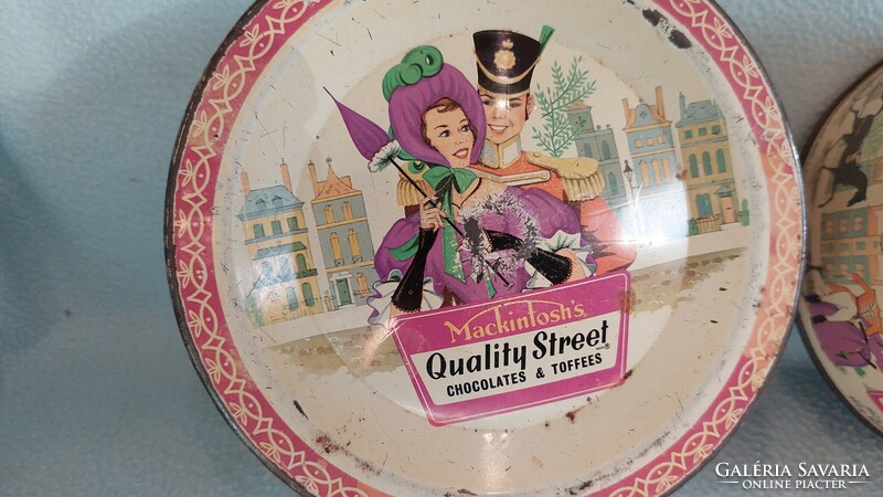 Mackintosh's quality street tin boxes