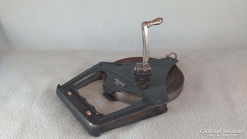 Yamayo Reeltype fém szalagmérő, szerszám, vintage